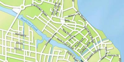 Zemljevid Belize mestnih ulicah