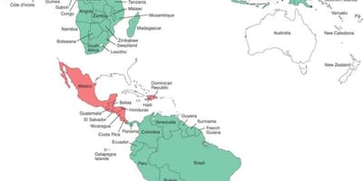 Zemljevid Belize malarija 