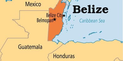 Zemljevid belmopan Belize