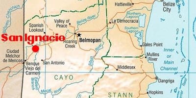 Zemljevid san ignacio Belize