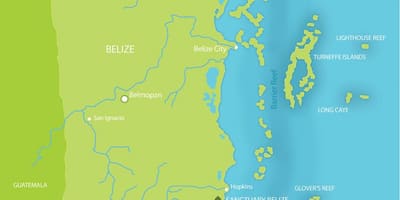 Zemljevid svetišče, Belize